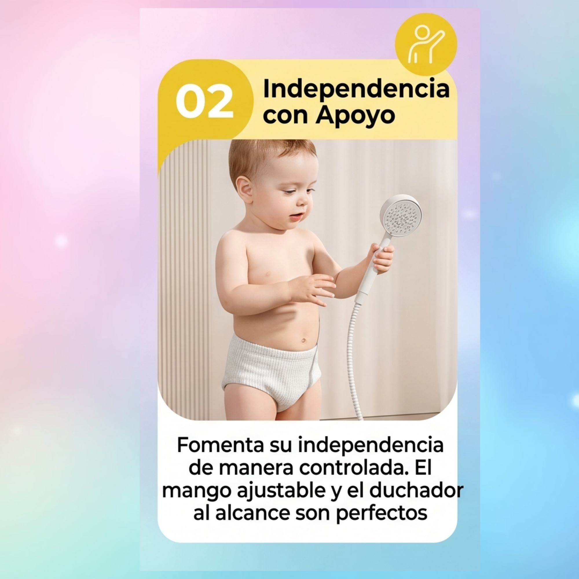 Soporte Multifuncional para bebé Patito - Gris